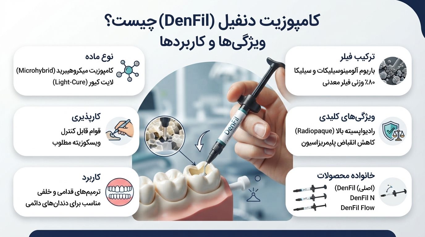 کامپوزیت دنفیل چیست و چرا برای ترمیم های مختلف استفاده می شود؟